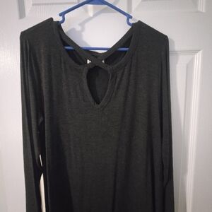 Maurices Charcoal Long Sleeve Top